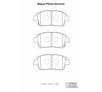 Kit pastiglie freno PER Toyota Will Cypha 1.5 VVT-i 4WD (NCP75) 78 KW 106 CV