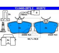 Kit pastiglie freno posteriore ATE 13.0460-2872.2 per VW TRANSPORTER 2.5 TDI