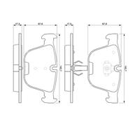 Kit pastiglie freno posteriore BOSCH 0 986 424 698 ROLLS-ROYCE PHANTOM V12