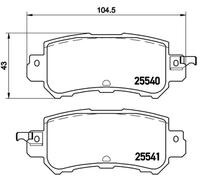 Brembo P 49 047 - Pastiglia Freno - Posteriore