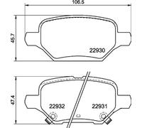BREMBO P 59 099 Kit pastiglie freni