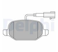 Set di pastiglie freno DELPHI LP2300, posteriore