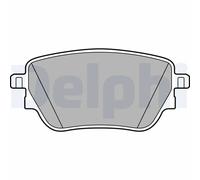 Delphi Set di pastiglie freno LP3438 Low-Metallic posteriore per Mercedes-Benz