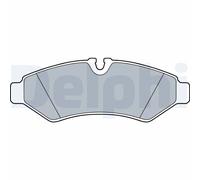 Delphi Set di pastiglie freno LP3549 posteriore per Mercedes-Benz