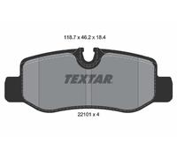 Kit pastiglie freno posteriore TEXTAR 2210101 per MERCEDES VITO