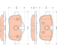 TRW GDB1827 Kit pastiglie freni