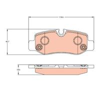 Kit pastiglie freno posteriore TRW GDB2102 per MERCEDES VITO