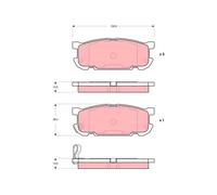 Pastiglie freno GDB3303 TRW per MAZDA MX-5 II