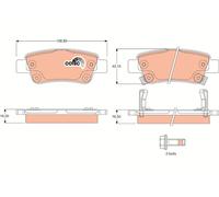 TRW GDB3446 Kit pastiglie freni