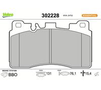 Kit pastiglie freno posteriore VALEO 302228 per