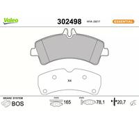 Kit pastiglie freno posteriore VALEO 302498 per VW CRAFTER 2.0 TDI