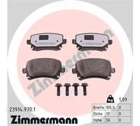 Kit pastiglie freno posteriore ZIMMERMANN 23914.970.1 per VW GOLF 1.9 TDI