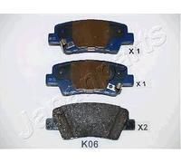 KIT PASTIGLIE FRENO POSTERIORI JAPANPARTS PP-K06AF