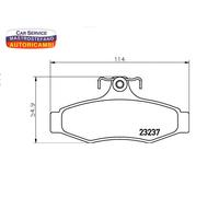 KIT PASTIGLIE FRENO POSTERIORI TEXTAR 2323701 PER CHEVROLET NUBIRA DAL 01/2005