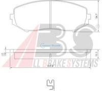 A.B.S. Kit pastiglie freno, Freno a disco per SUZUKI 37531