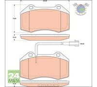 Kit pastiglie freno TRW Anteriore per ABARTH GRANDE PUNTO 500C 500 ALFA ROMEO M