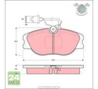 Kit pastiglie freno TRW Anteriore per ALFA ROMEO 164 FIAT CROMA TIPO LANCIA THE