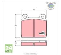 Kit pastiglie freno TRW Anteriore per ALFA ROMEO 1750-2000 MONTREAL SPIDER GT B