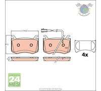 Kit pastiglie freno TRW Anteriore per ALFA ROMEO GIULIA
