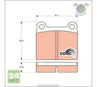 Kit pastiglie freno TRW Anteriore per ALFA ROMEO GIULIETTA ALFETTA SPIDER GIULI