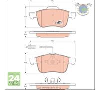 Kit pastiglie freno TRW Anteriore per ALFA ROMEO SPIDER BRERA 159