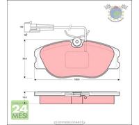Kit pastiglie freno TRW Anteriore per ALFA ROMEO SPIDER GTV 155 FIAT CROMA COUP