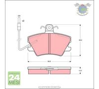 Kit pastiglie freno TRW Anteriore per ALPINE V6 RENAULT SUPER RAPID CLIO 19 5