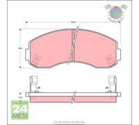 Kit pastiglie freno TRW Anteriore per ASIA MOTORS HI-TOPIC