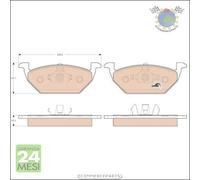 Kit pastiglie freno TRW Anteriore per AUDI A3 A1 SEAT TOLEDO IV II IBIZA III CO