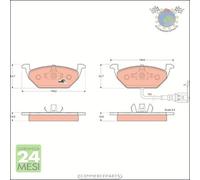 Kit pastiglie freno TRW Anteriore per AUDI A3 A2 SEAT TOLEDO III II IBIZA IV AL