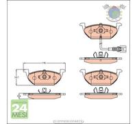 Kit pastiglie freno TRW Anteriore per AUDI A3 SEAT TOLEDO III ALTEA LEON SKO #qd