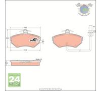 Kit pastiglie freno TRW Anteriore per AUDI A4 SEAT EXEO VW PASSAT (3B6) (3B5) (