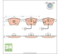 Kit pastiglie freno TRW Anteriore per AUDI A6 A4