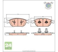 Kit pastiglie freno TRW Anteriore per AUDI A7 A6 #qe