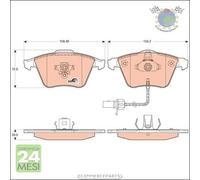 Kit pastiglie freno TRW Anteriore per AUDI A8 A6 A4 SEAT EXEO