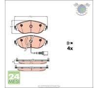 Kit pastiglie freno TRW Anteriore per AUDI Q3 Q2 A3 CUPRA FORMENTOR ATECA LEON