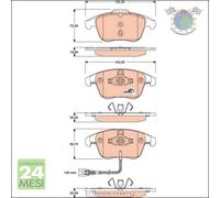 Kit pastiglie freno TRW Anteriore per AUDI Q3 SEAT ALHAMBRA VW TIGUAN SHARAN