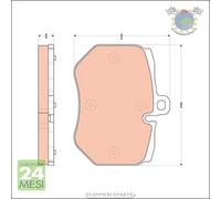 Kit pastiglie freno TRW Anteriore per AUDI Q7 A6