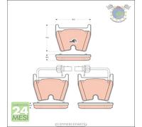 Kit pastiglie freno TRW Anteriore per AUDI R8 A5 A4