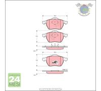 Kit pastiglie freno TRW Anteriore per AUDI TT A3 SEAT TOLEDO II IBIZA III LEON