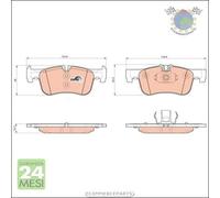 Kit pastiglie freno TRW Anteriore per BMW 2 F22 F87 218 F23 1 F21 118 116 114 F