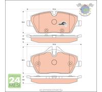 Kit pastiglie freno TRW Anteriore per BMW 2 F45 216 214 MINI