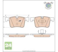 Kit pastiglie freno TRW Anteriore per BMW 4 F33 F83 430 428 425 420 M4 F32 F82