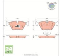 Kit pastiglie freno TRW Anteriore per BMW 5 E39 535 530 528 525 523 520 3 E46 3