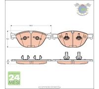 Kit pastiglie freno TRW Anteriore per BMW 6 E64 M6 E63 M 5 E60 M5