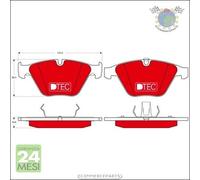 Kit pastiglie freno TRW Anteriore per BMW 7 E65 E66 E67 760 750 745 740 735 #k3