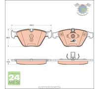 Kit pastiglie freno TRW Anteriore per BMW 7 E65 E66 E67 760 750 745 740 735 #pu