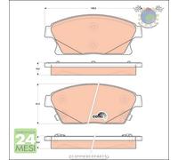 Kit pastiglie freno TRW Anteriore per CADILLAC ATS CHEVROLET ORLANDO CRUZE VOLT