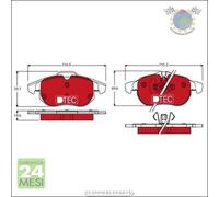 Kit pastiglie freno TRW Anteriore per CADILLAC BLS FIAT CROMA OPEL ZAFIRA / #l7