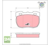 Kit pastiglie freno TRW Anteriore per CARBODIES FX LAND ROVER RANGE DISCOVER #t9